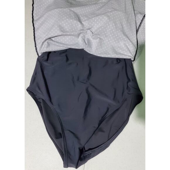 Shore Shapes New Womens Polka Dot Swimdress Size 10 Beach Travel Preppy Classic - Picture 6 of 6